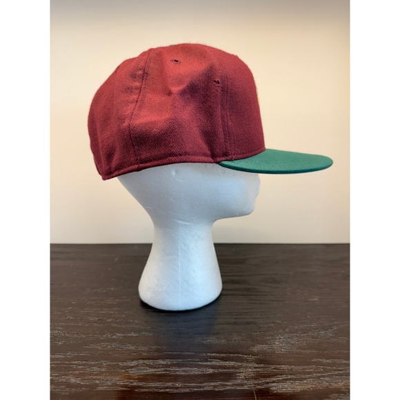 Vintage Hudson Valley Renegades MLB Hat Maroon Green 100% Wool Size 7 3/4 USA - Picture 3 of 11